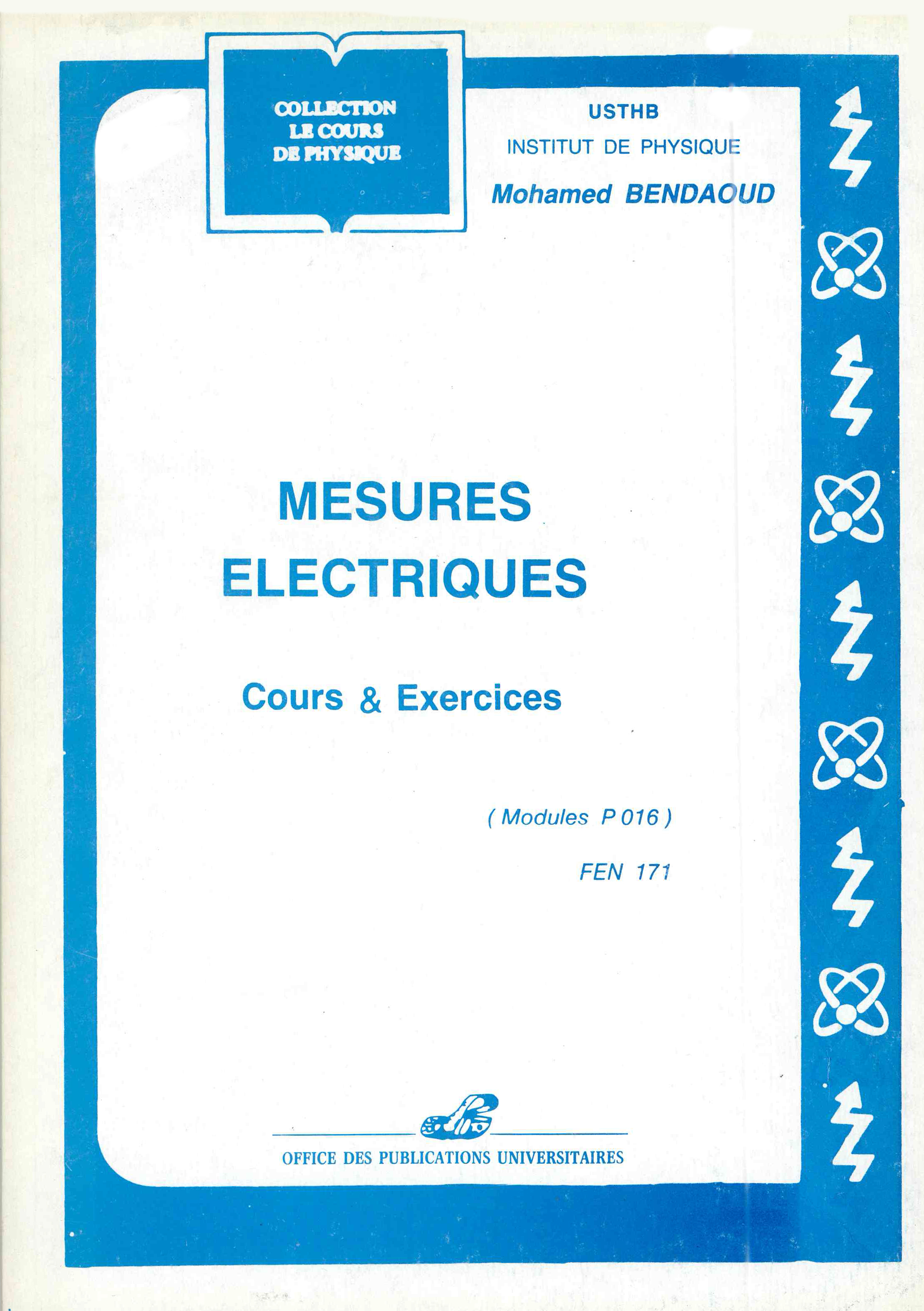 Mesures électriques -cours et exercices