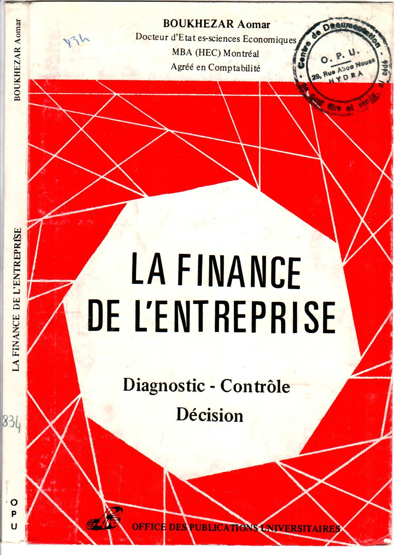 La finance de l'entreprise